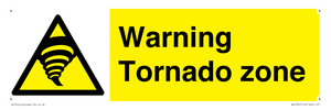 Warning Tornado zone